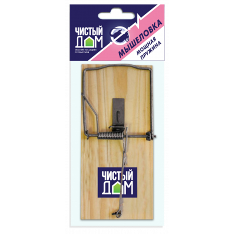 Чистый дом Мышеловка деревянная (Техноэкспорт)(10шт)