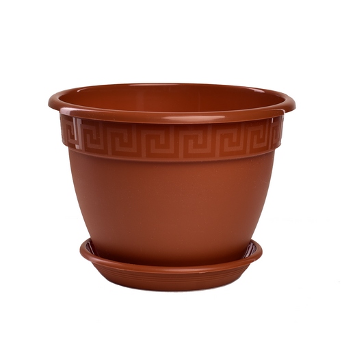 Антик 3,6л терракот с поддоном  д22см (5Р)(35шт)