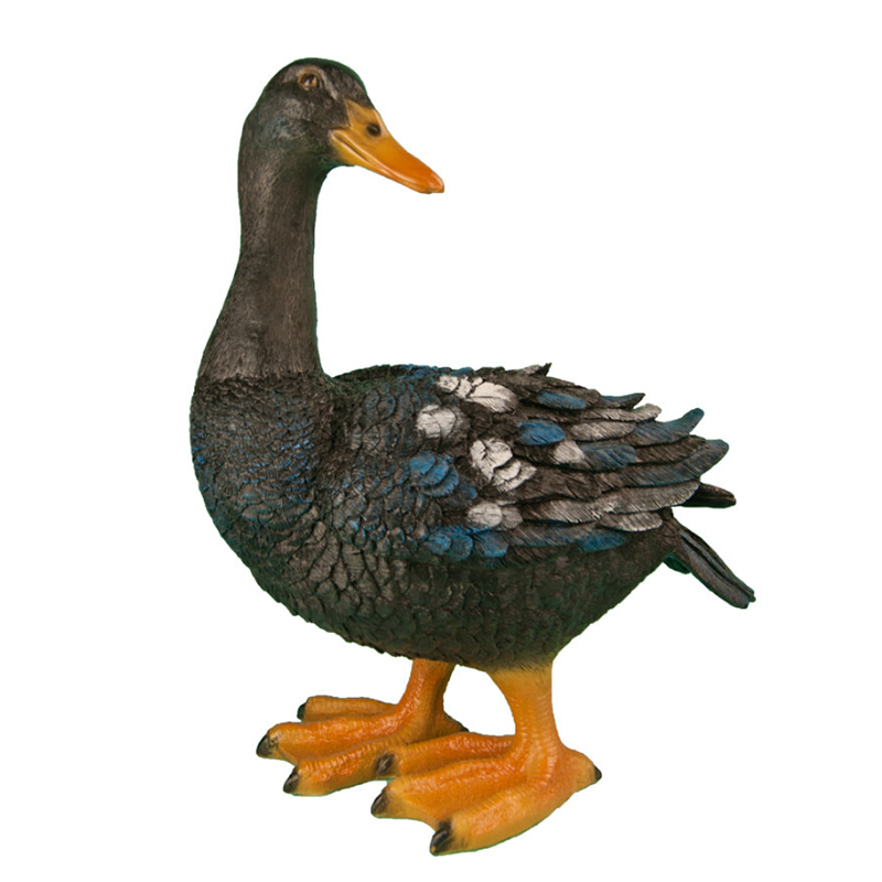 Садовая фигура Гусь черный 12412 (80*50см) (М)