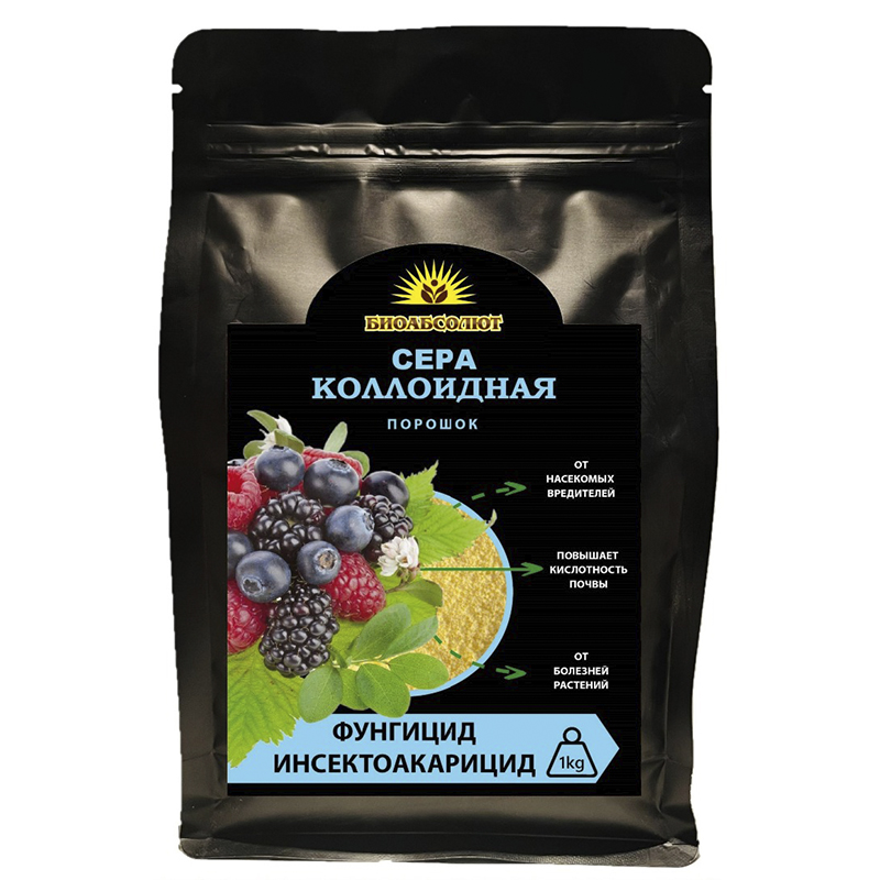 Сера коллоидная порошок 1кг (Биоабсолют) (10шт)