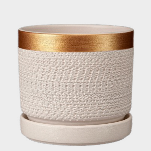 Брюссель №3 белый золото цилиндр 2,6л д18см (Композит)