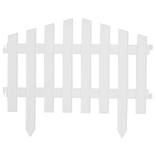 Забор декоративный №5 белый (ПолимерСад)(20шт)