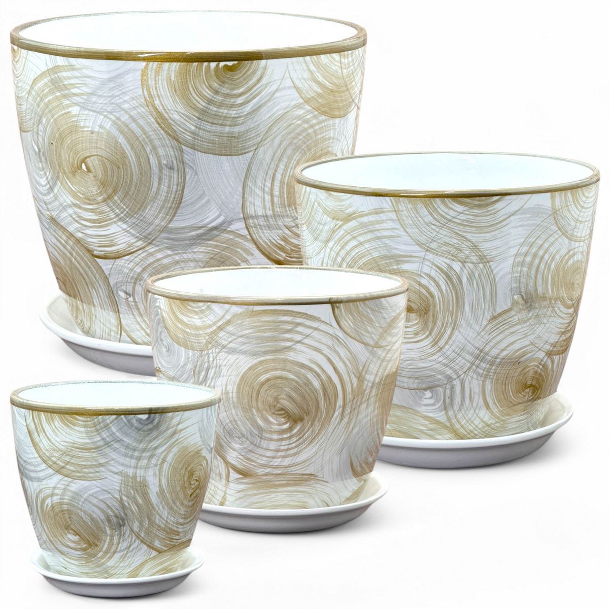 Бутон сатурн белый 5л 21см РС140/4 (СА)    