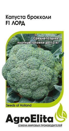Капуста брокколи Лорд F1 10шт (Агроэлита)