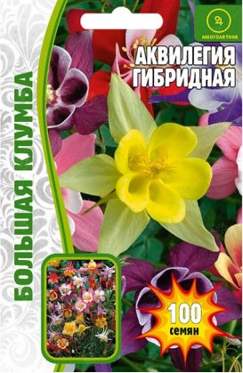 Аквилегия Гибридная смесь многолетник Большая клумба 100шт (Ред.Сем)