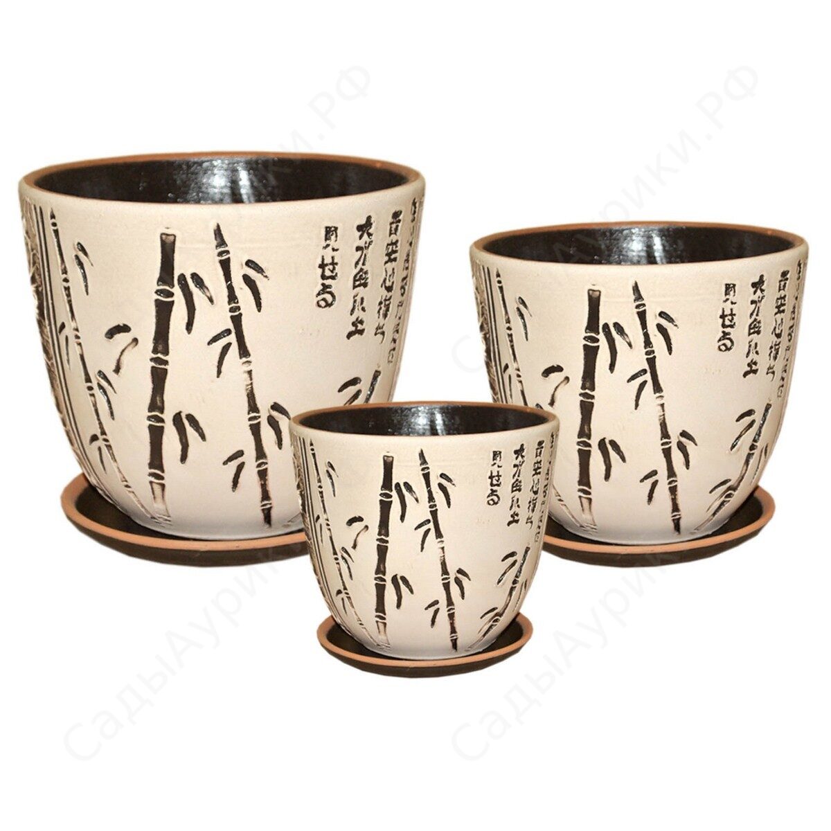 Бутон бамбук белый 3,8л 18см ИВ02/3 (СА)