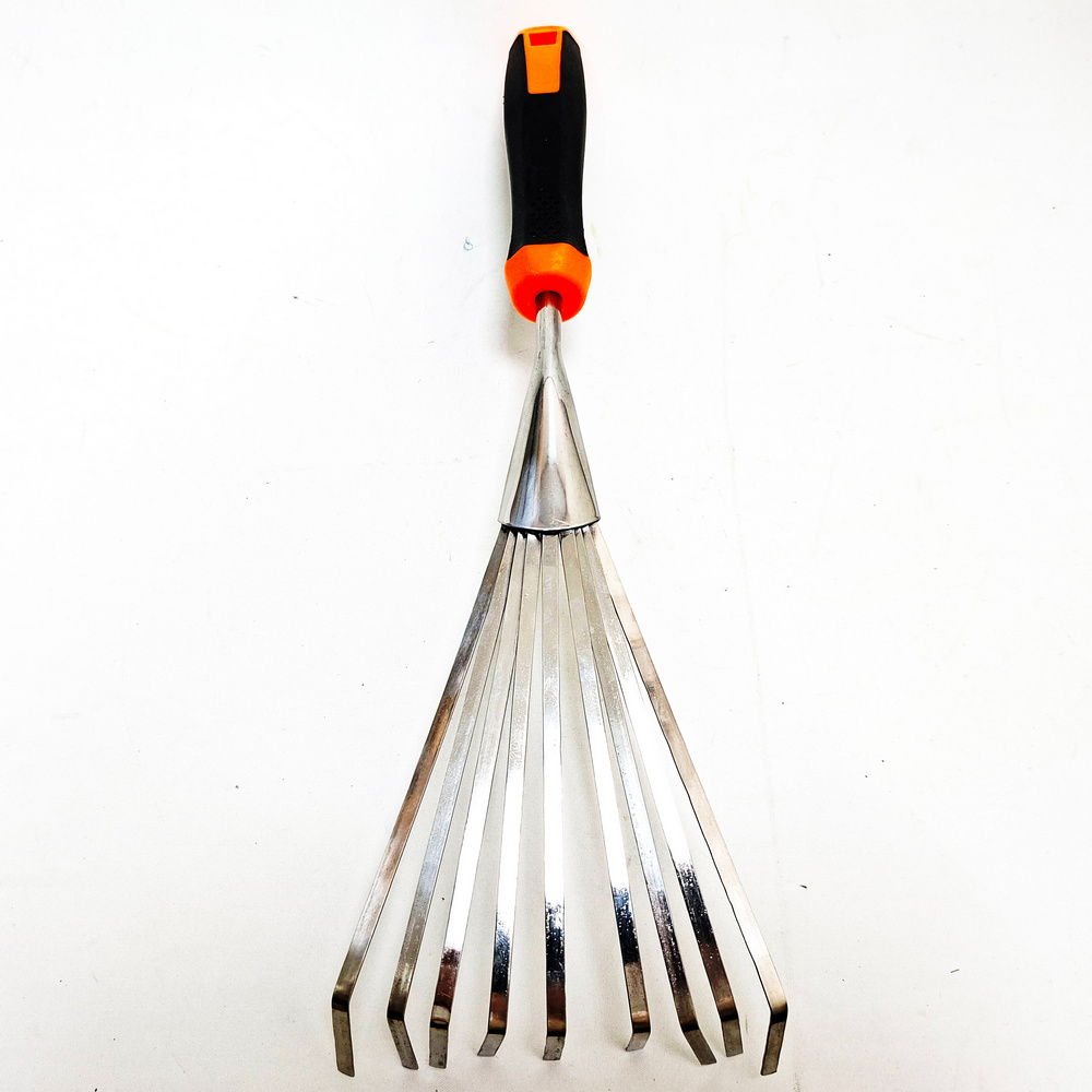 Грабельки SBYK-10 веерные Нержавейка сталь 36*14см (Сиб Сад)(120шт)