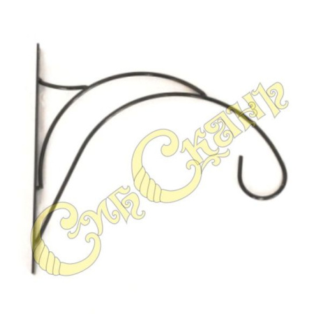 Кронштейн для подвесных кашпо черный (СибСкань)