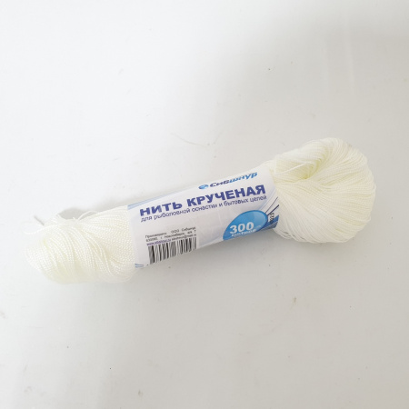 Нить п/п крученая 300м моток (Сибшнур)